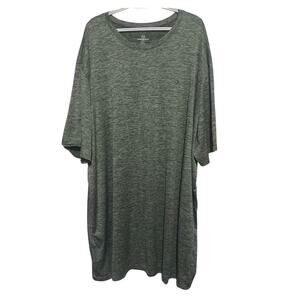 Real‎ Essentials Men's Green Heather Gray Short Sleeve T-Shirt Size 5XT